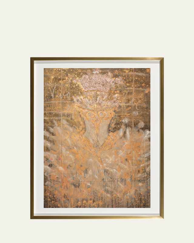 "Beige & Gold Tutu" Giclee by Lenore Gimpert